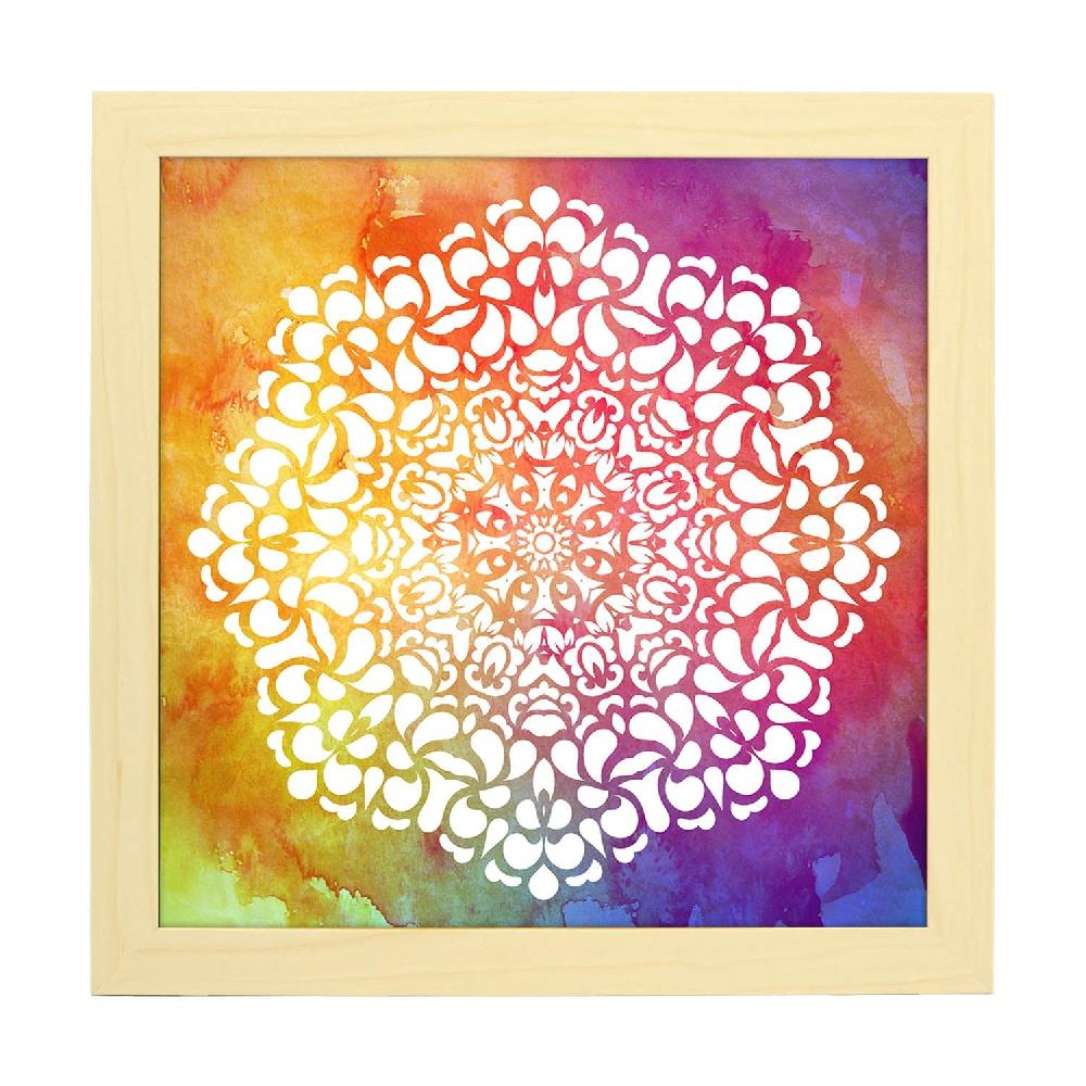 Nacnic Lámina De Mandala Místico Colorido