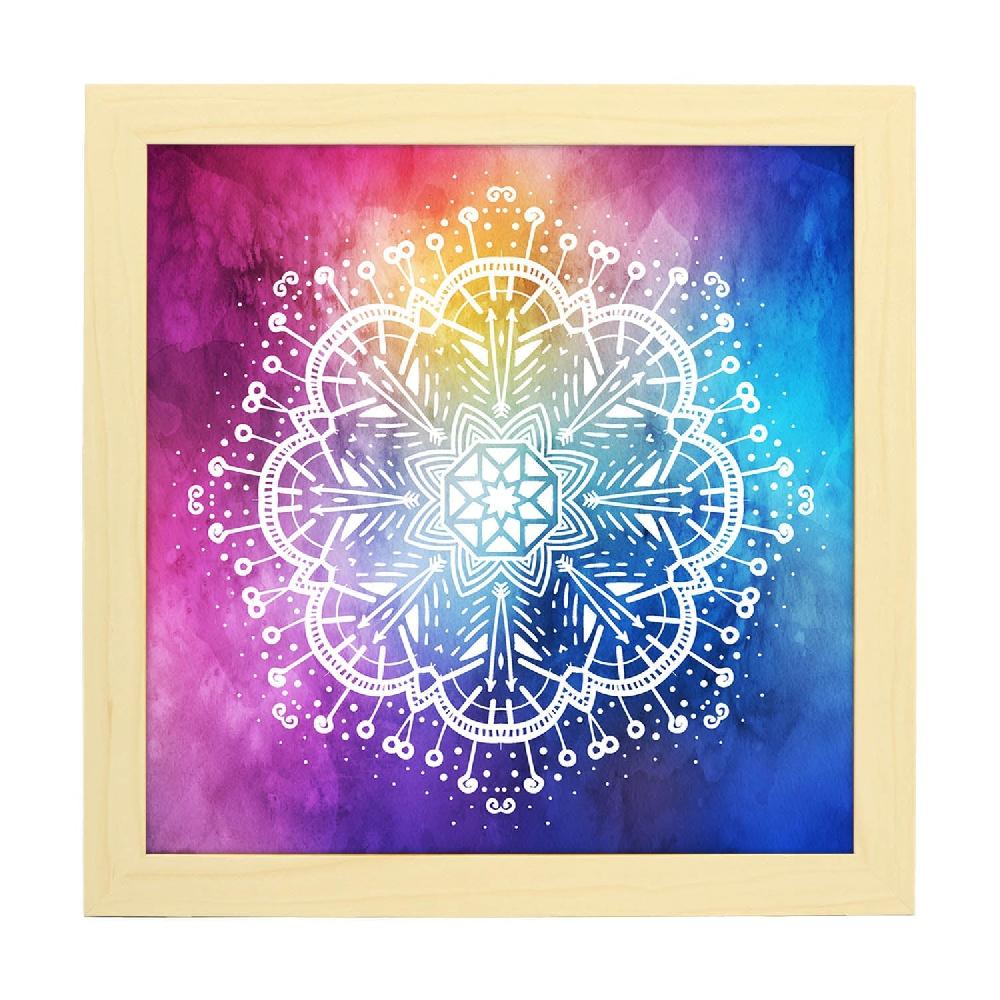 Nacnic Lámina De Mandala Romántico Colorido