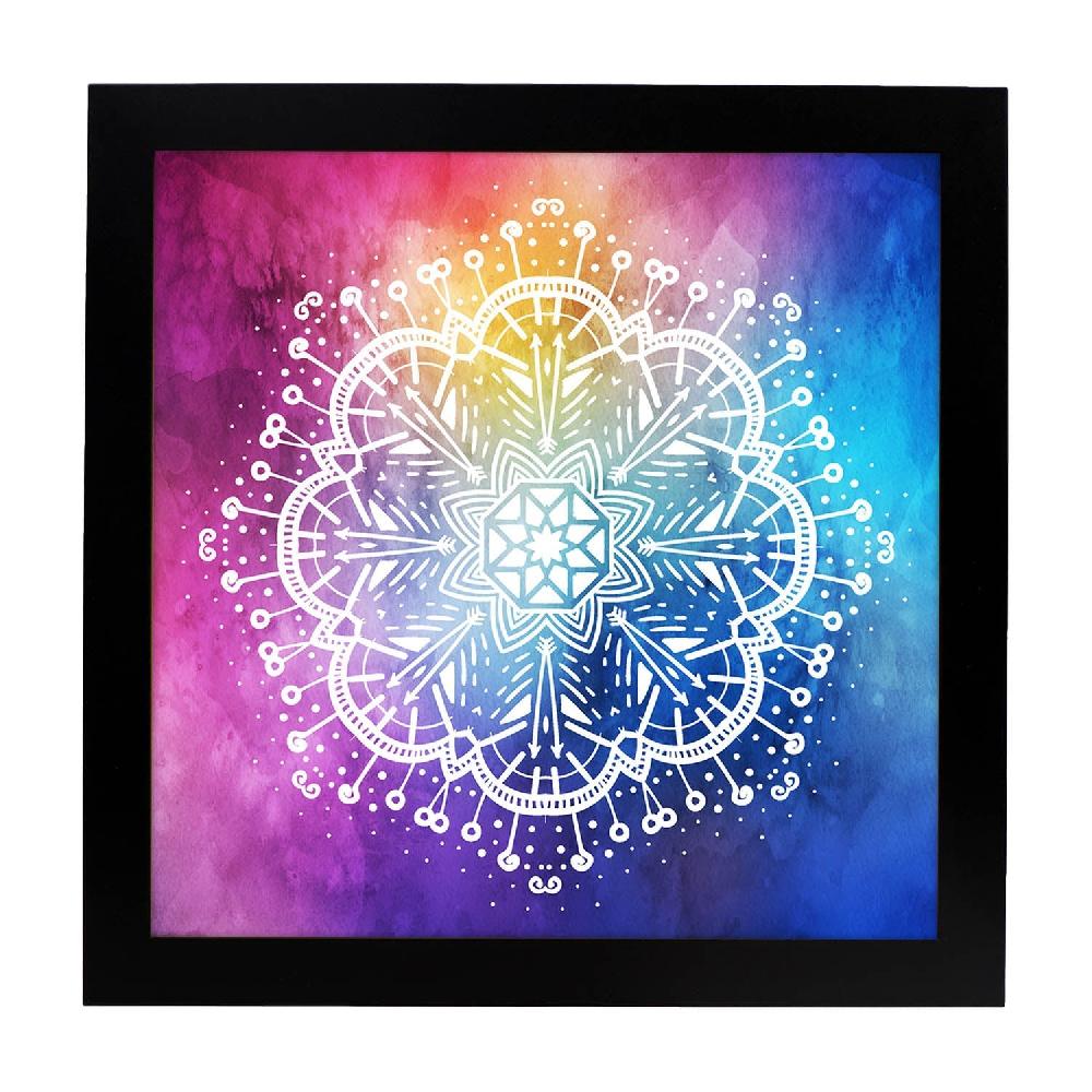 Nacnic Lámina De Mandala Romántico Colorido
