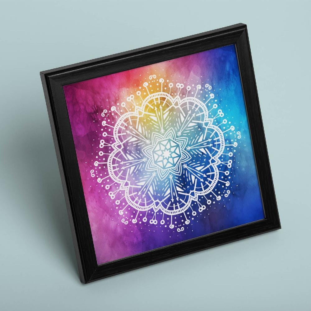 nacnic Lámina de Mandala Romántico Colorido