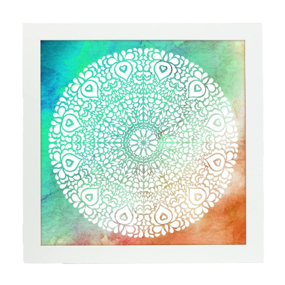 Nacnic Lámina De Mandalas Espontáneos Coloridos