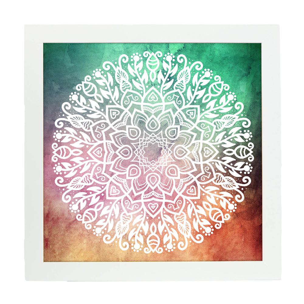 Nacnic Lámina De Mandalas Positivos Coloridos