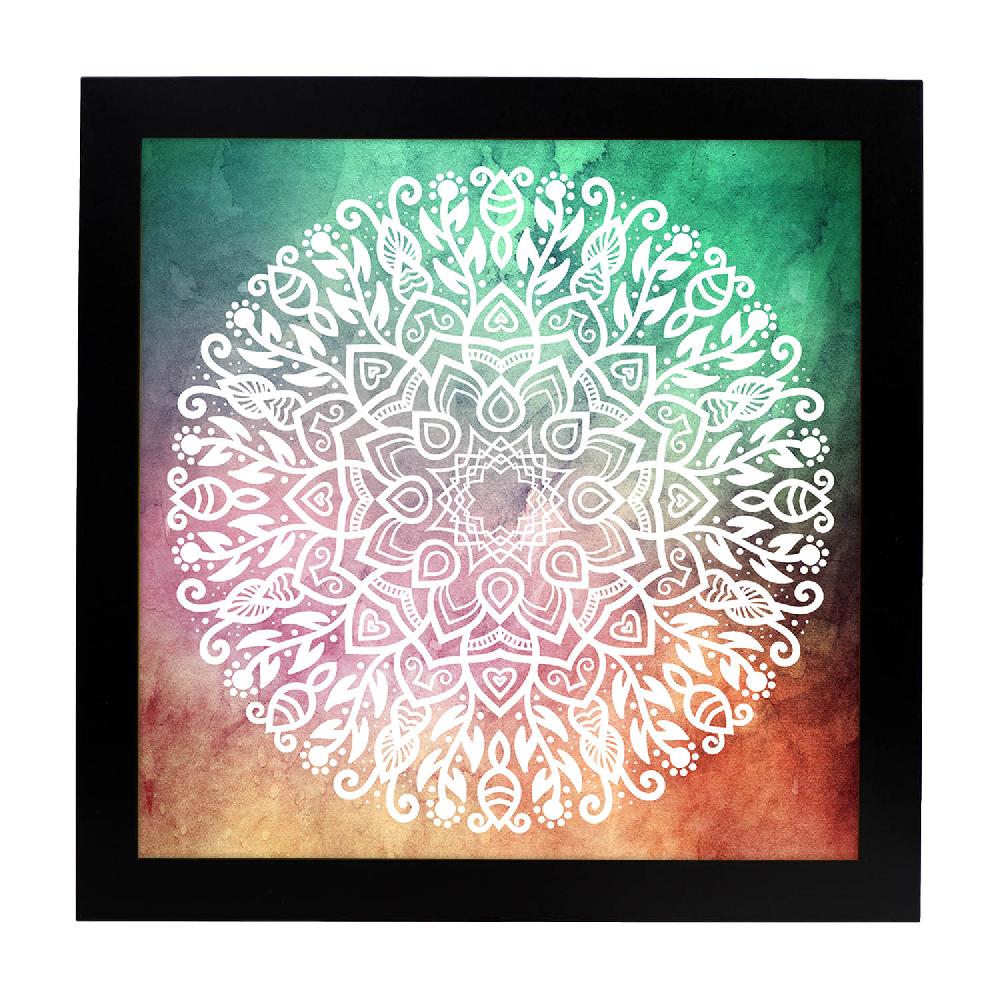 Nacnic Lámina De Mandalas Positivos Coloridos