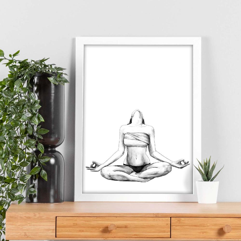 Nacnic Lámina De Meditación Erótica Y Sensual
