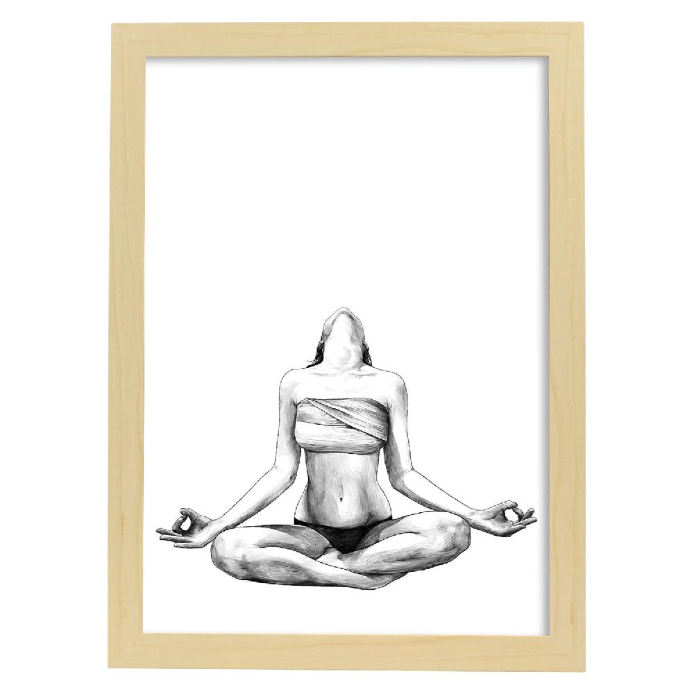 Nacnic Lámina De Meditación Erótica Y Sensual