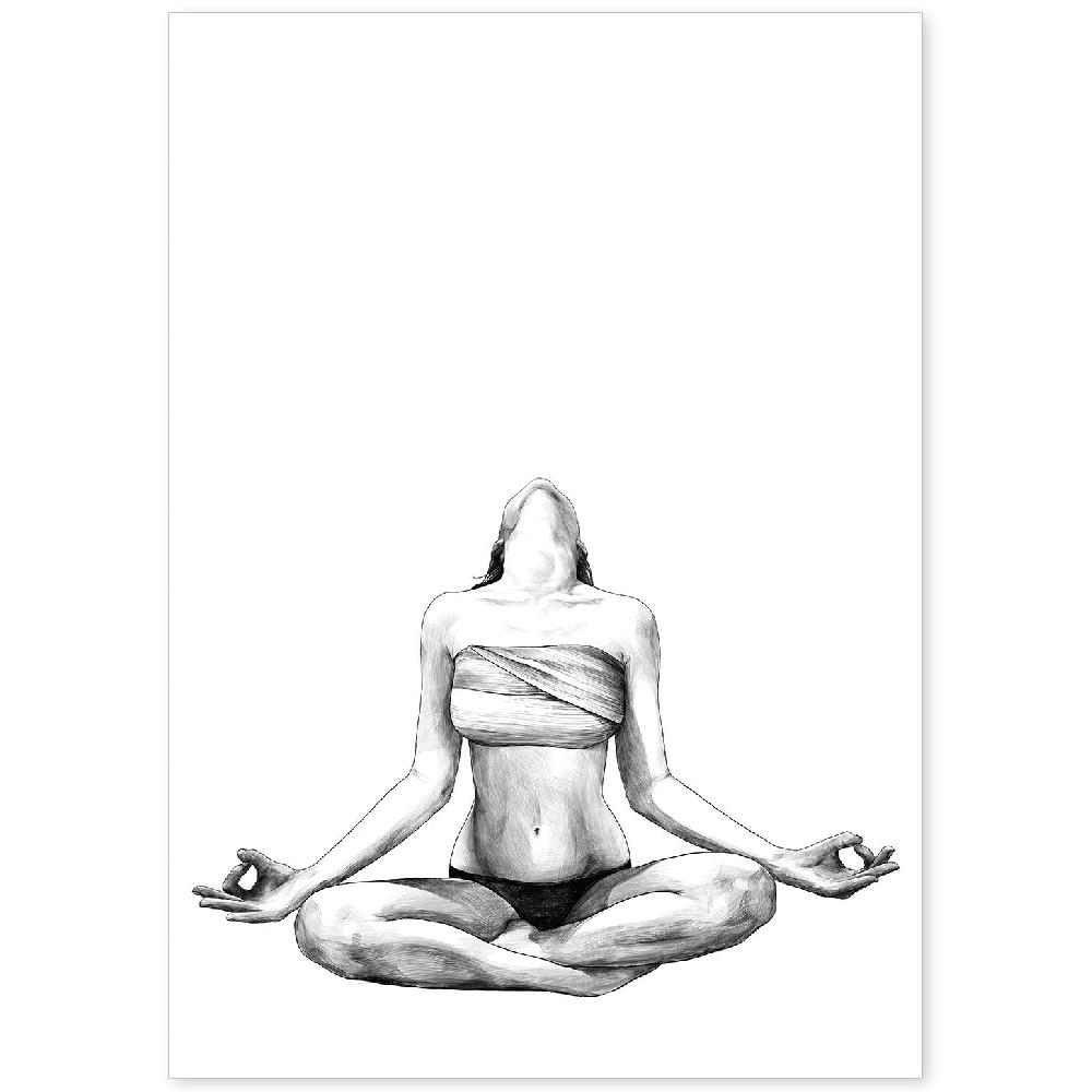 nacnic Lámina de Meditación Erótica y Sensual