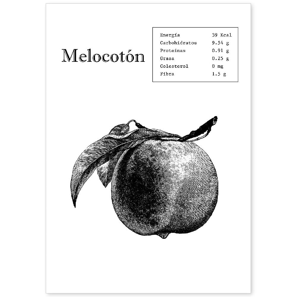 nacnic Lámina de Melocotón