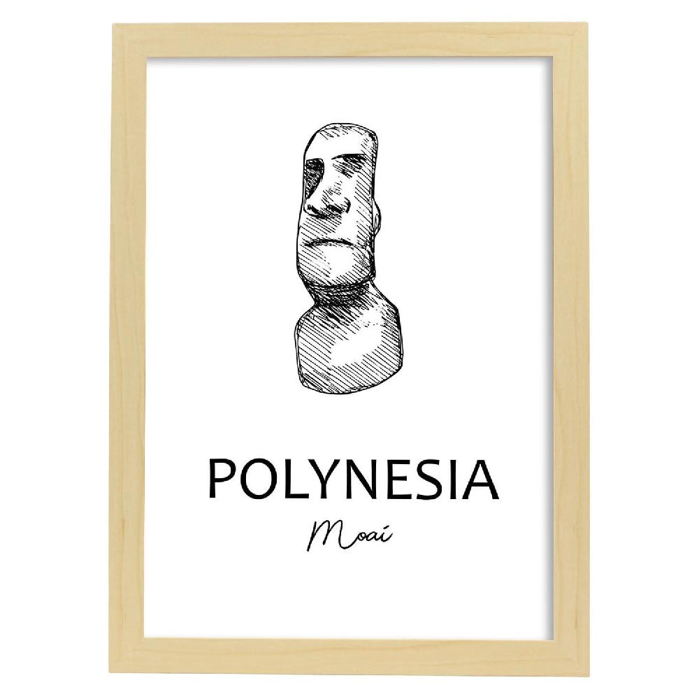 Nacnic Lámina De Moai Polinesia