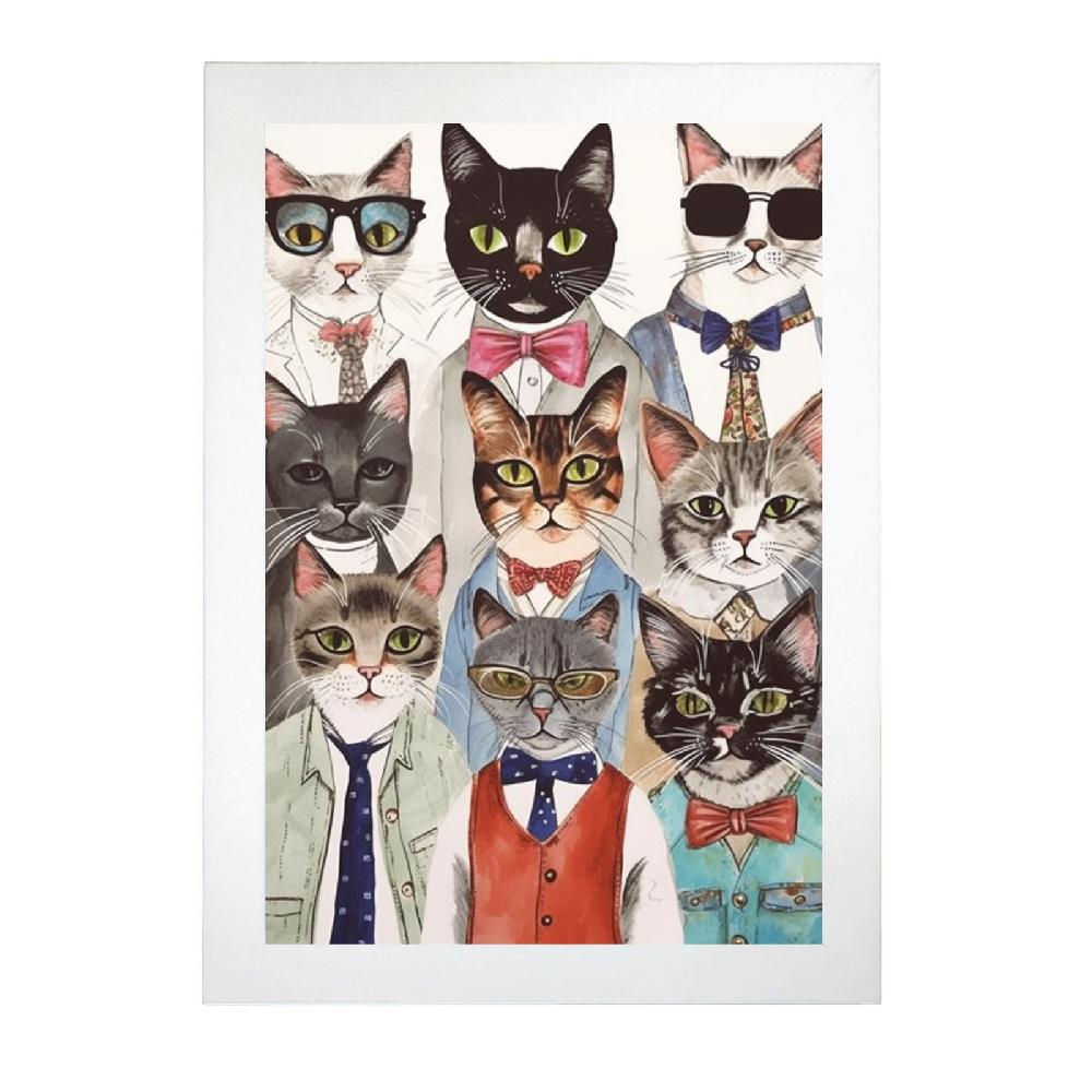 Nacnic Lámina De Moda Gatos Estilizados