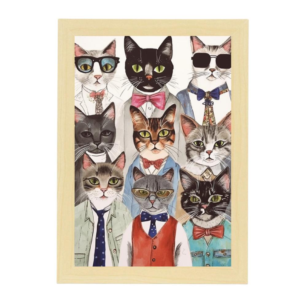 Nacnic Lámina De Moda Gatos Estilizados