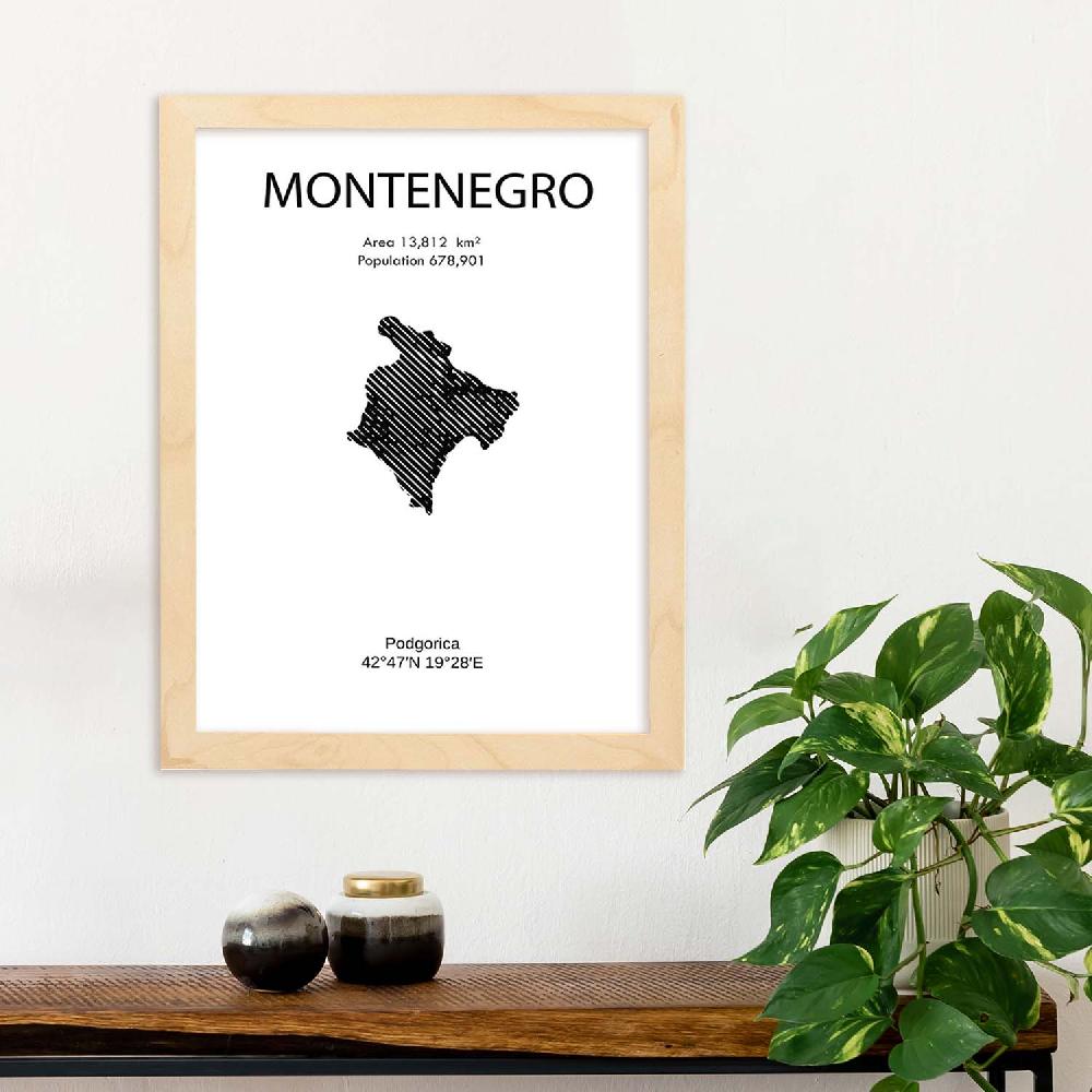 Nacnic Lámina De Montenegro Del Mundo