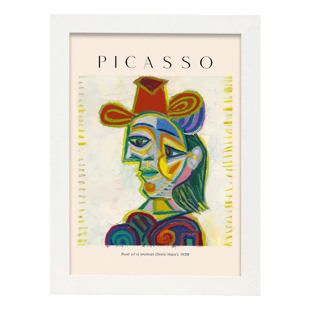 Nacnic Lámina De Mujer Busto Estilo Picasso