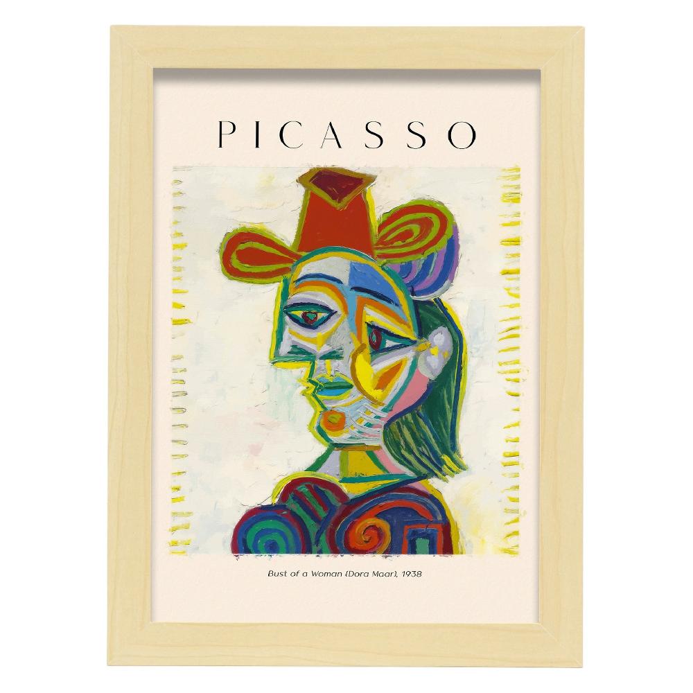 Nacnic Lámina De Mujer Busto Estilo Picasso