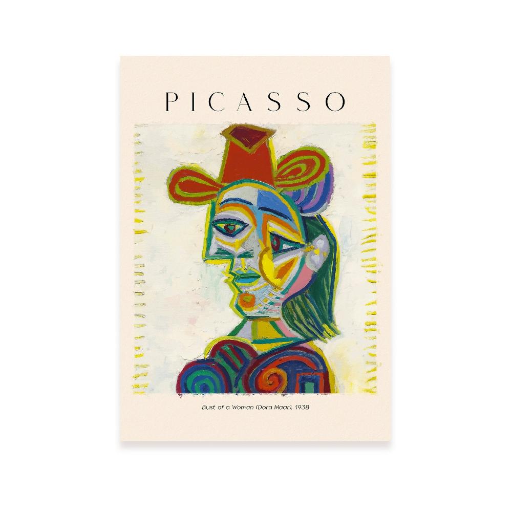 nacnic Lámina de Mujer Busto Estilo Picasso
