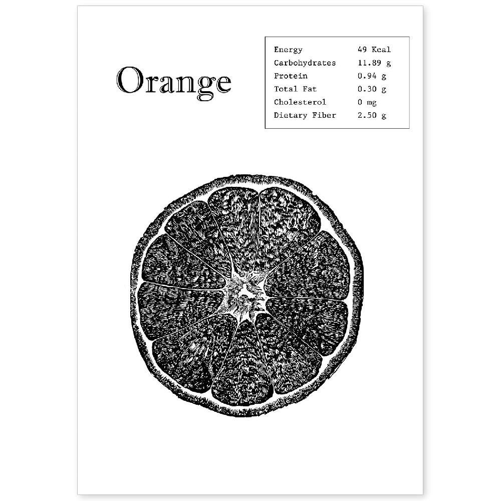 nacnic Lámina de Naranja en Inglés