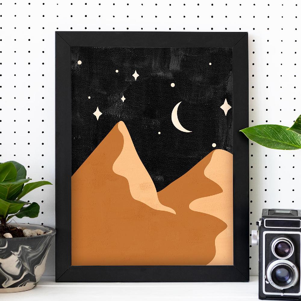 Nacnic Lámina De Naturaleza En Tonos Marrones