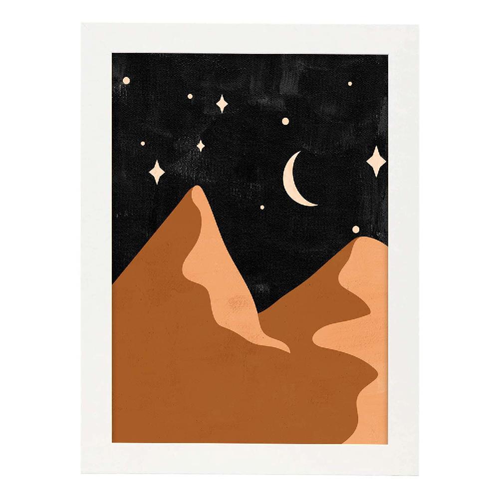 Nacnic Lámina De Naturaleza En Tonos Marrones