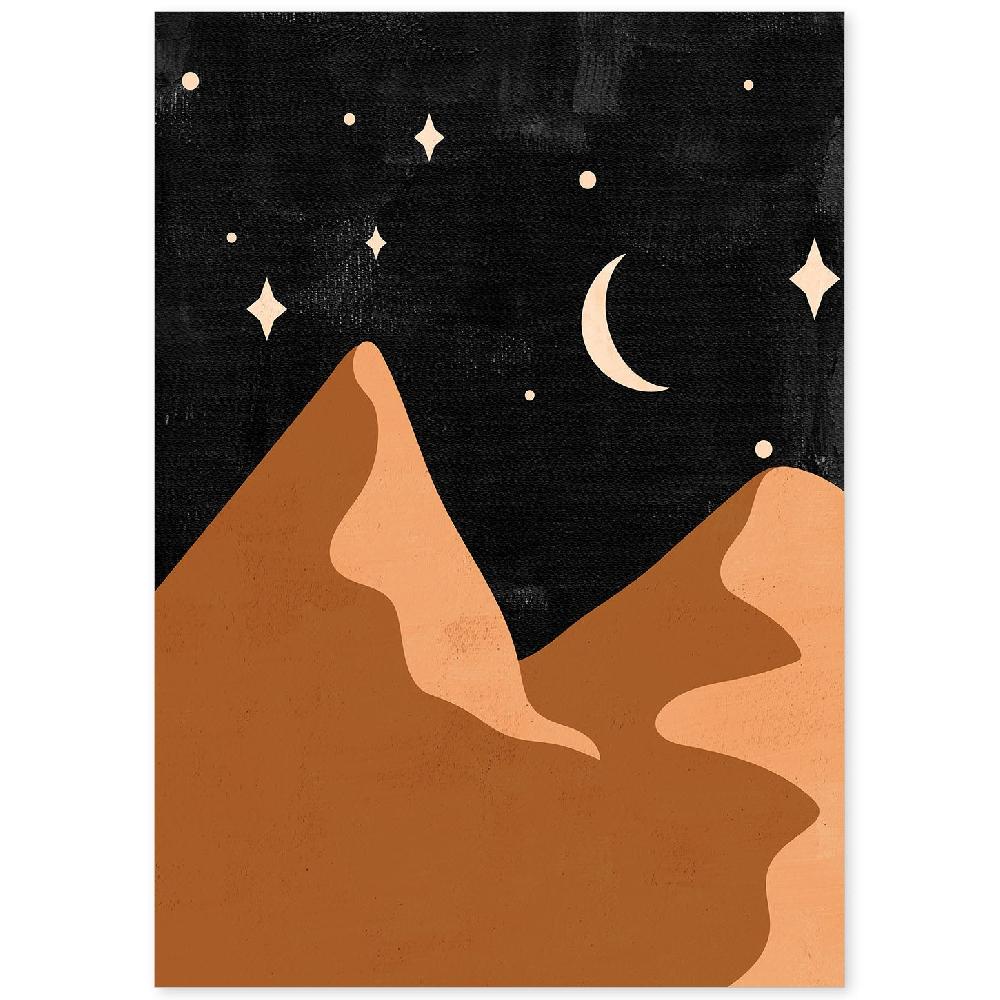 nacnic Lámina de Naturaleza en Tonos Marrones