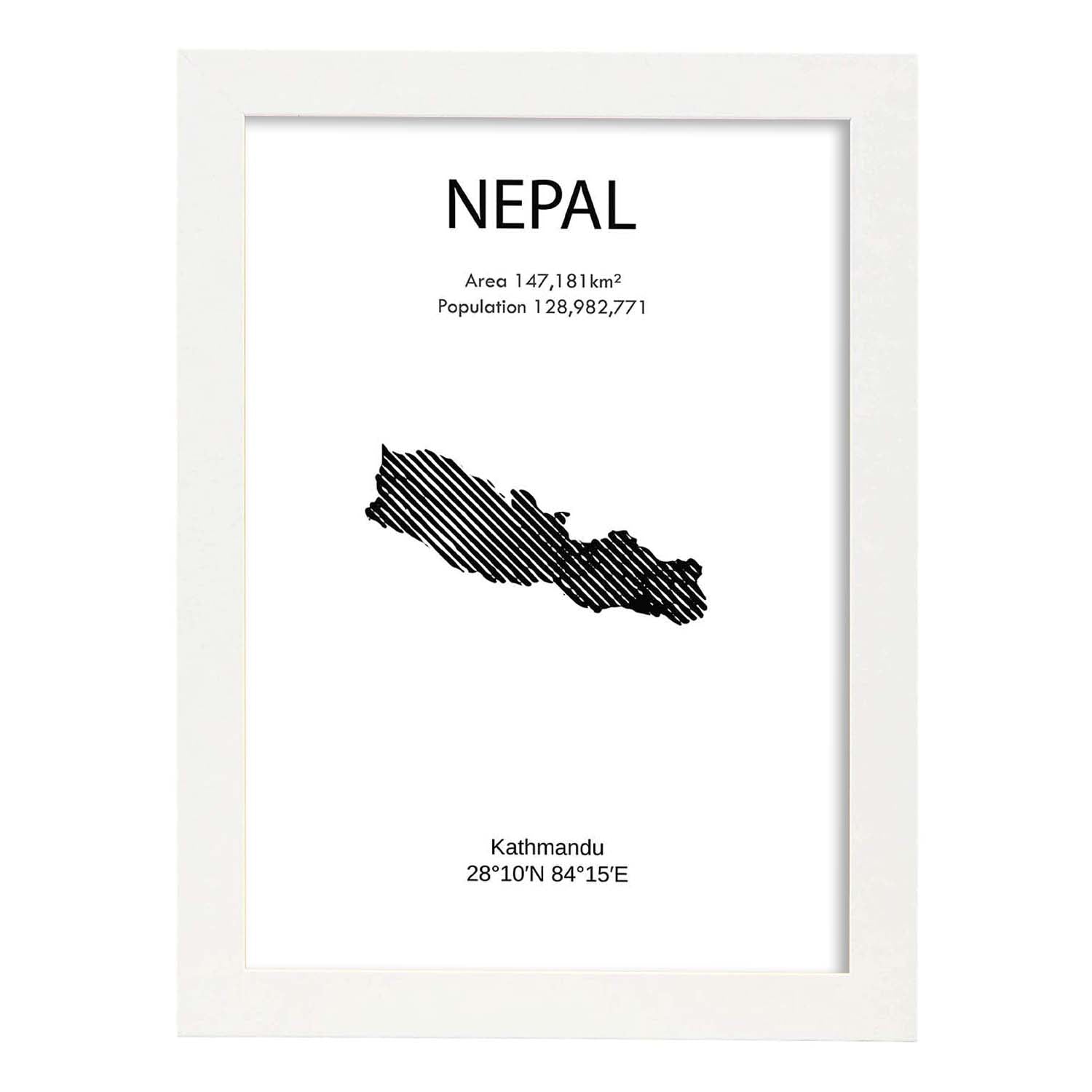 Nacnic Lámina De Nepal Del Mundo