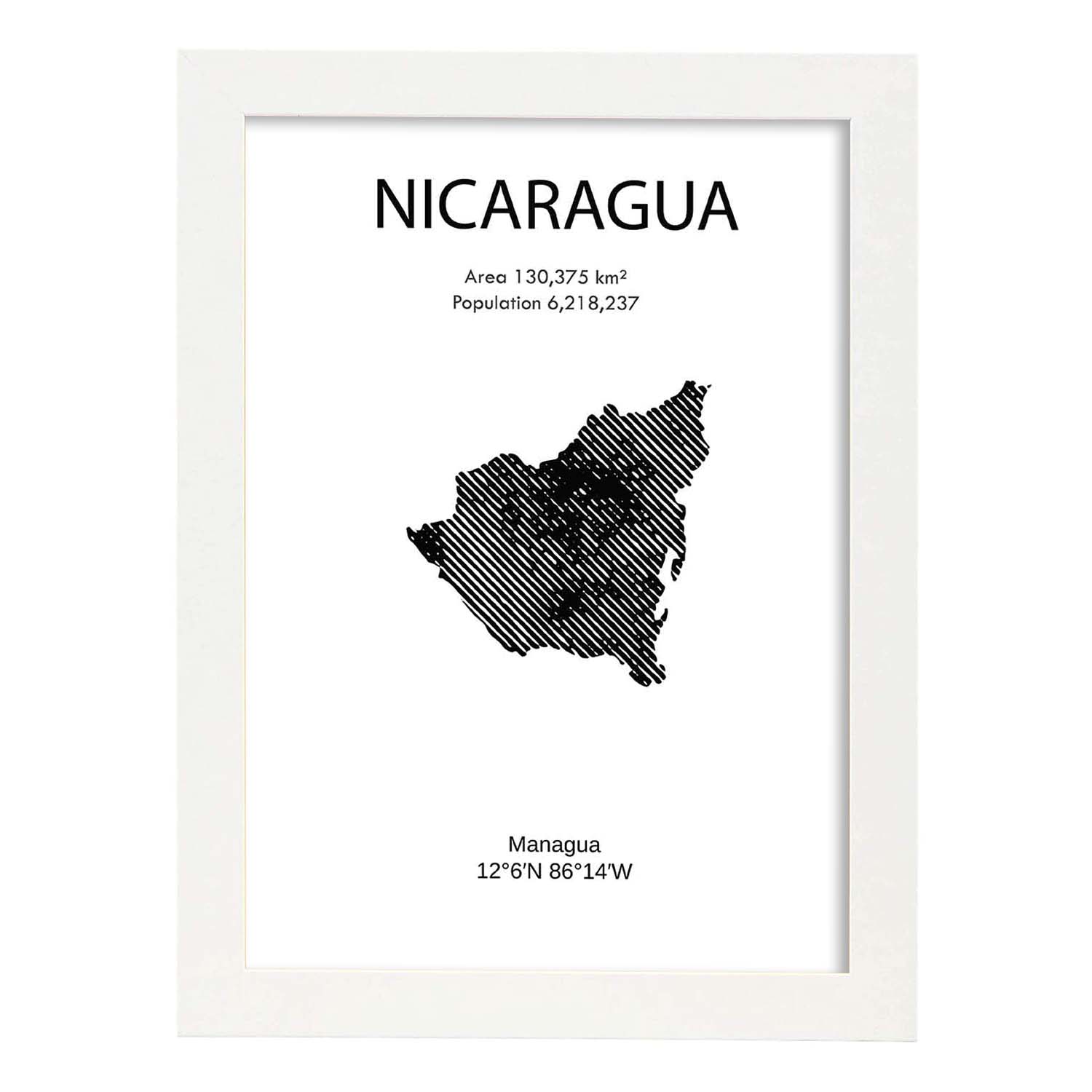 Nacnic Lámina De Nicaragua Mundo