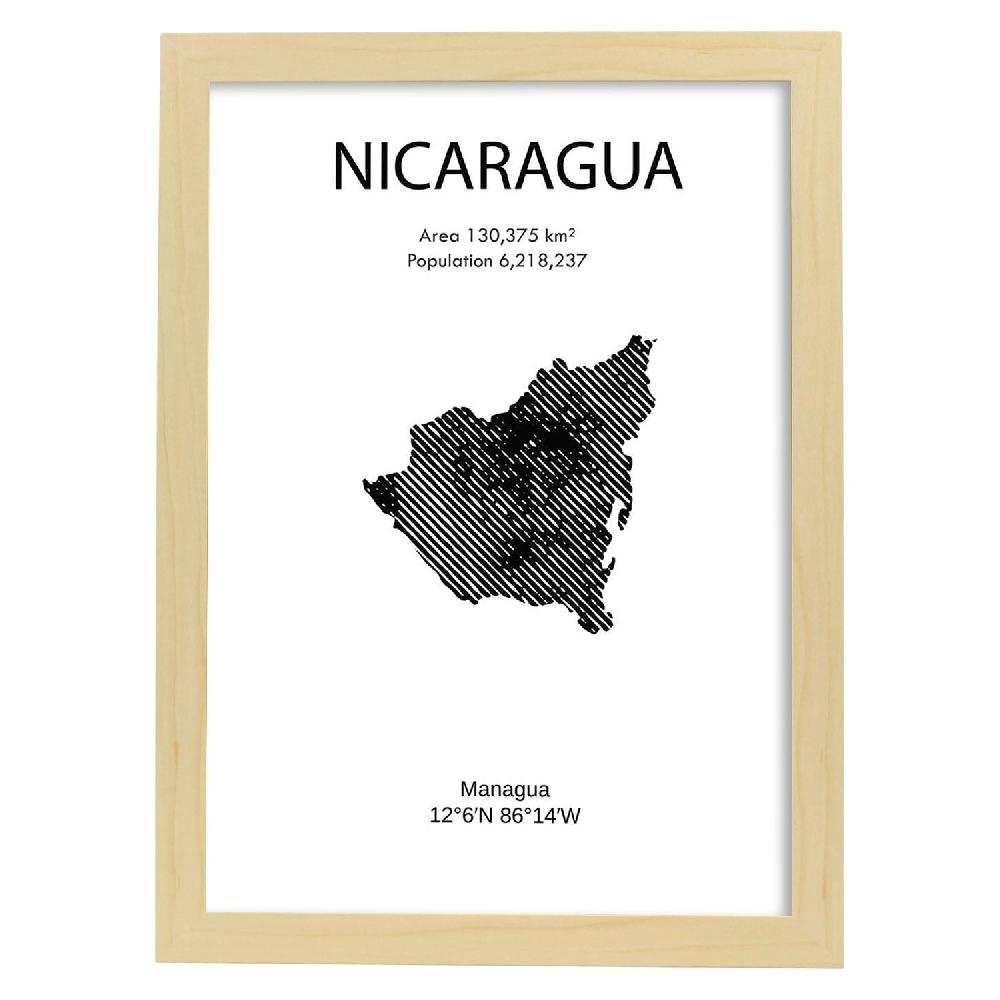 Nacnic Lámina De Nicaragua Mundo