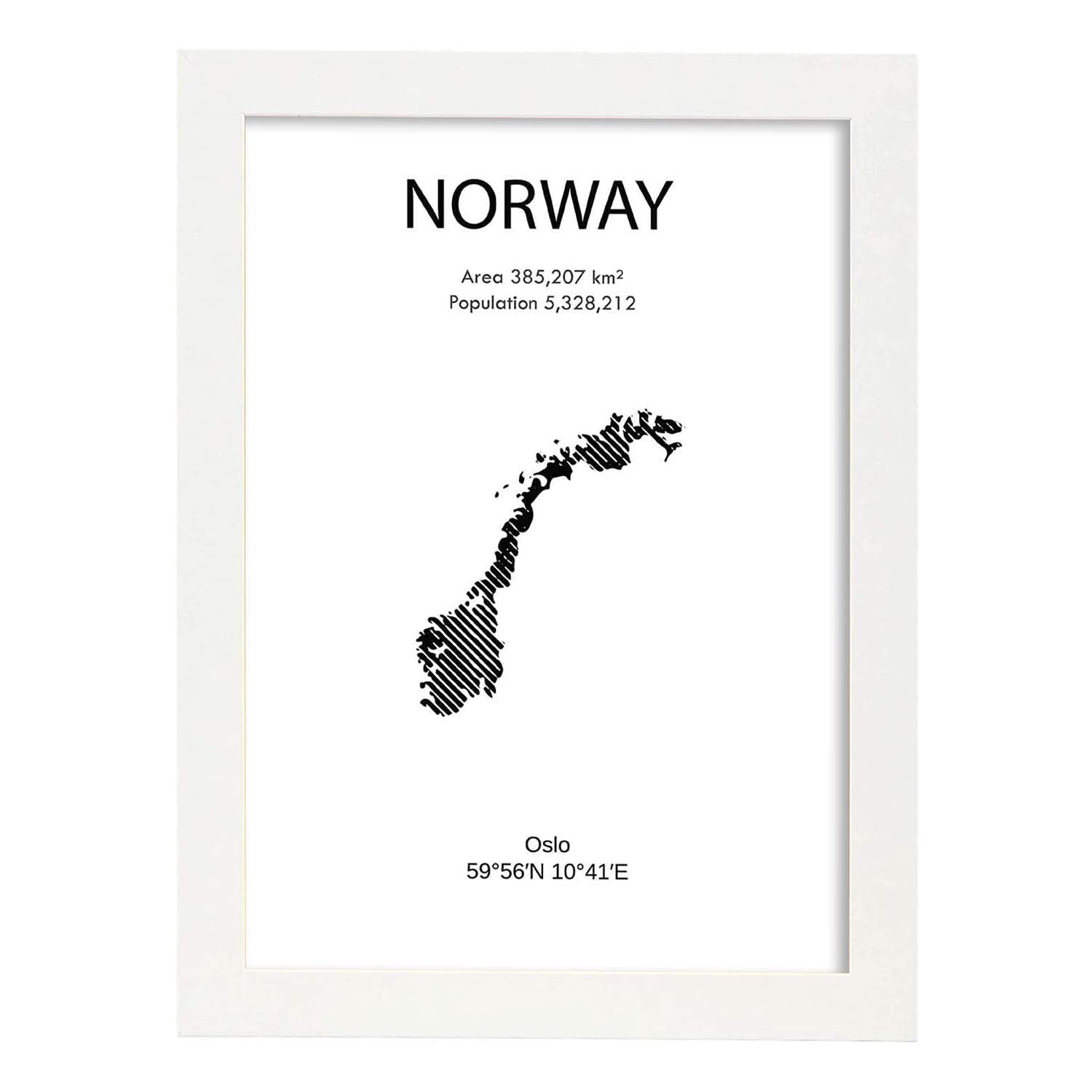 Nacnic Lámina De Noruega Del Mundo