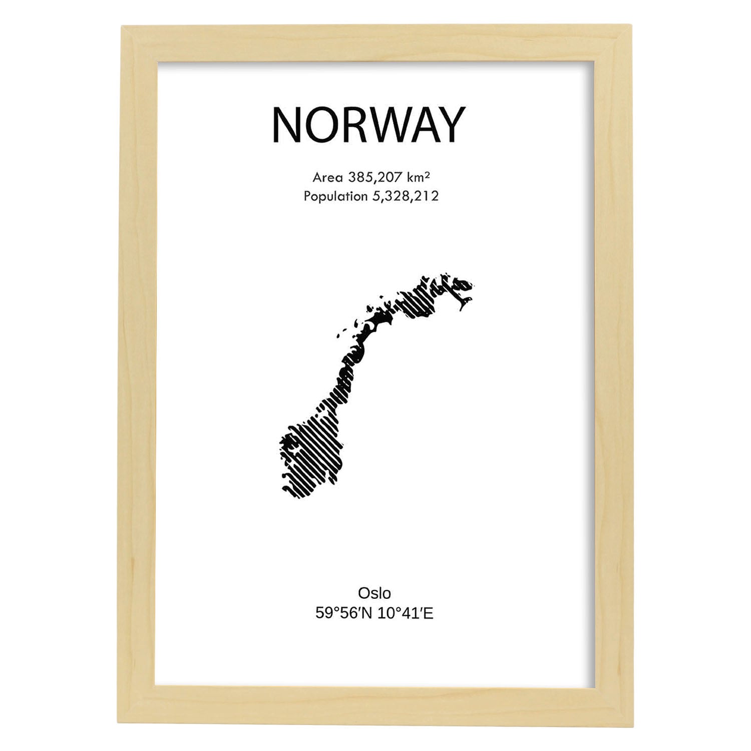 Nacnic Lámina De Noruega Del Mundo