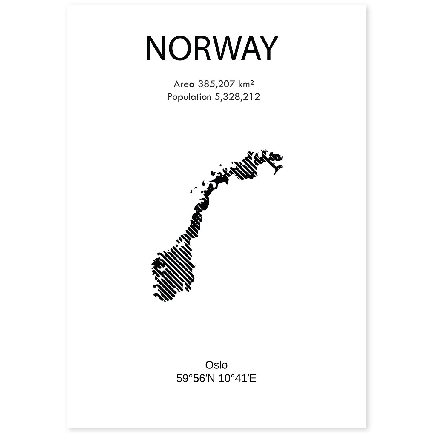 nacnic Lámina de Noruega del Mundo