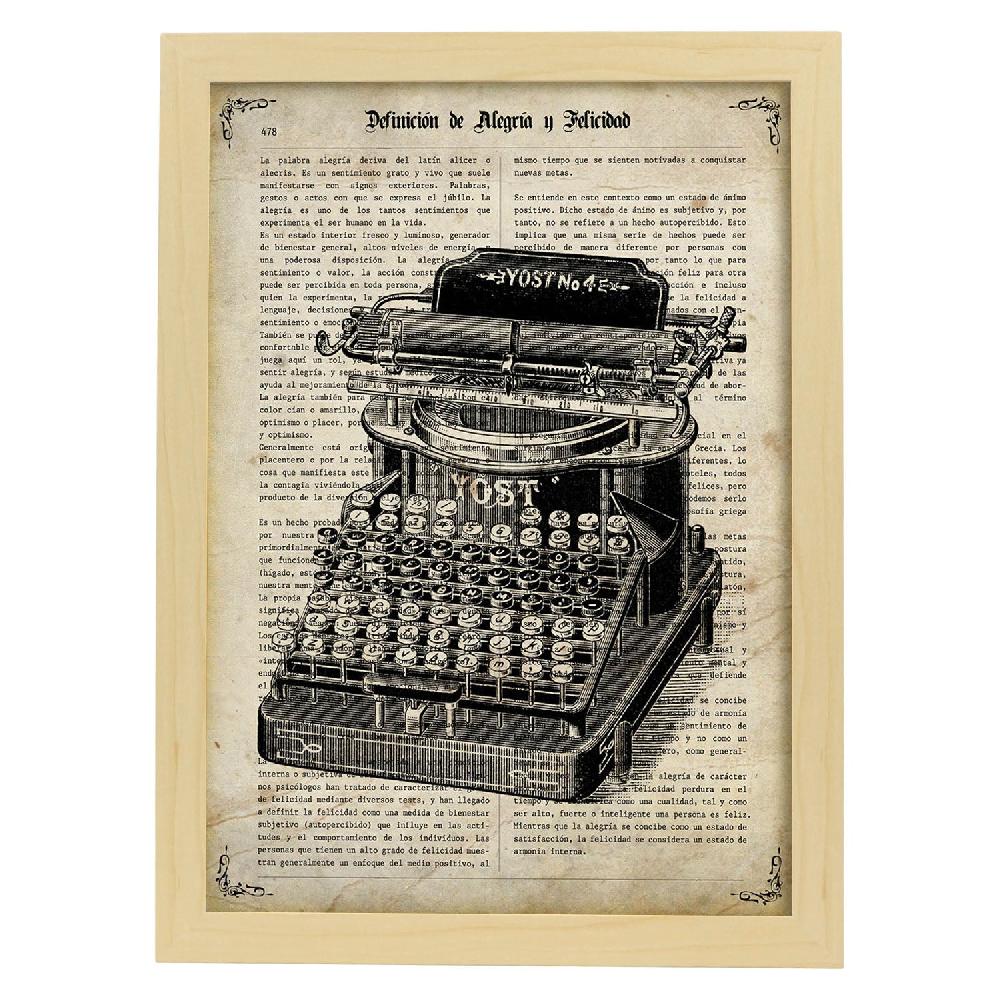 Nacnic Lámina De Objetos Vintage Con Definiciones