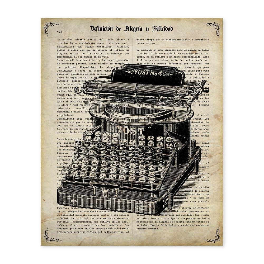 nacnic Lámina de Objetos Vintage con Definiciones