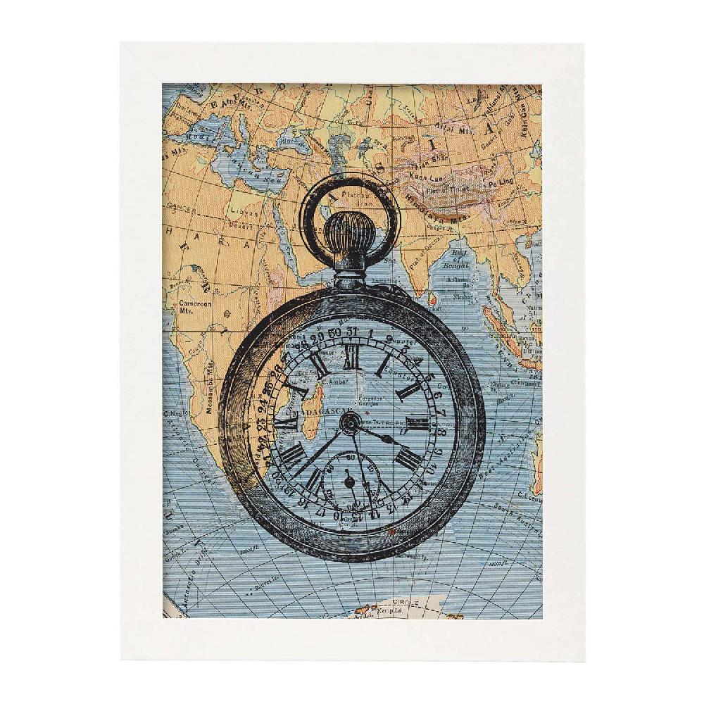 Nacnic Lámina De Objetos Vintage La Hora Del Viaje