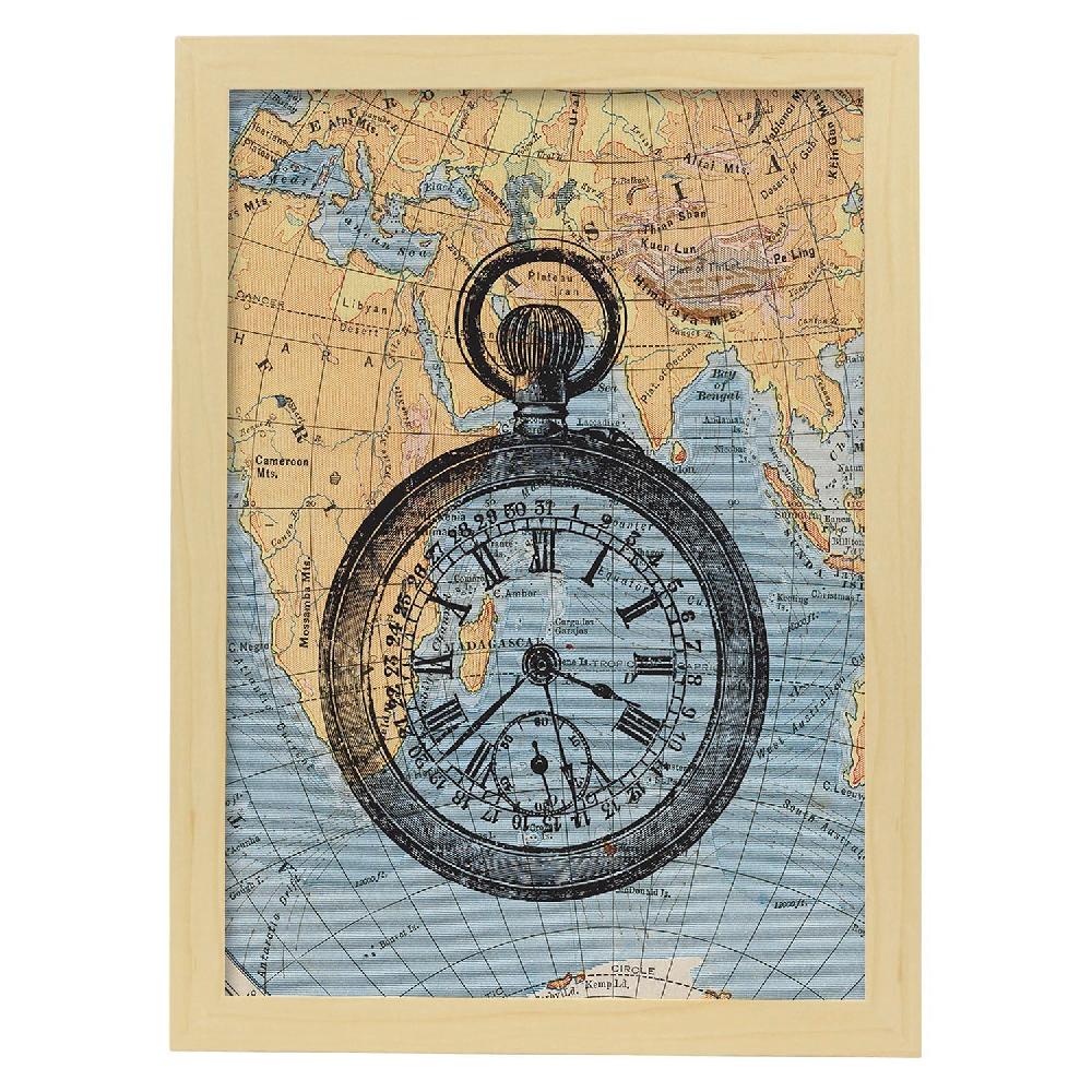 Nacnic Lámina De Objetos Vintage La Hora Del Viaje