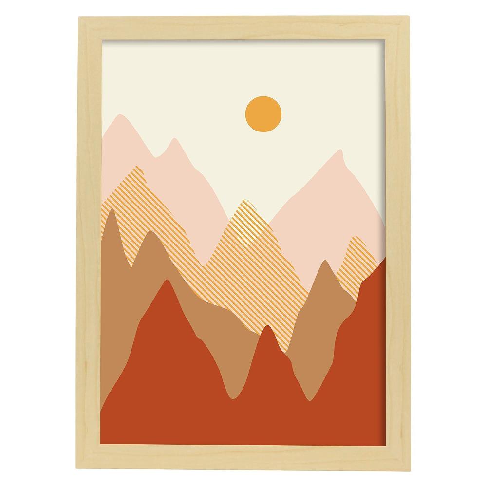 Nacnic Lámina De Paisaje Abstracto Colorido 6