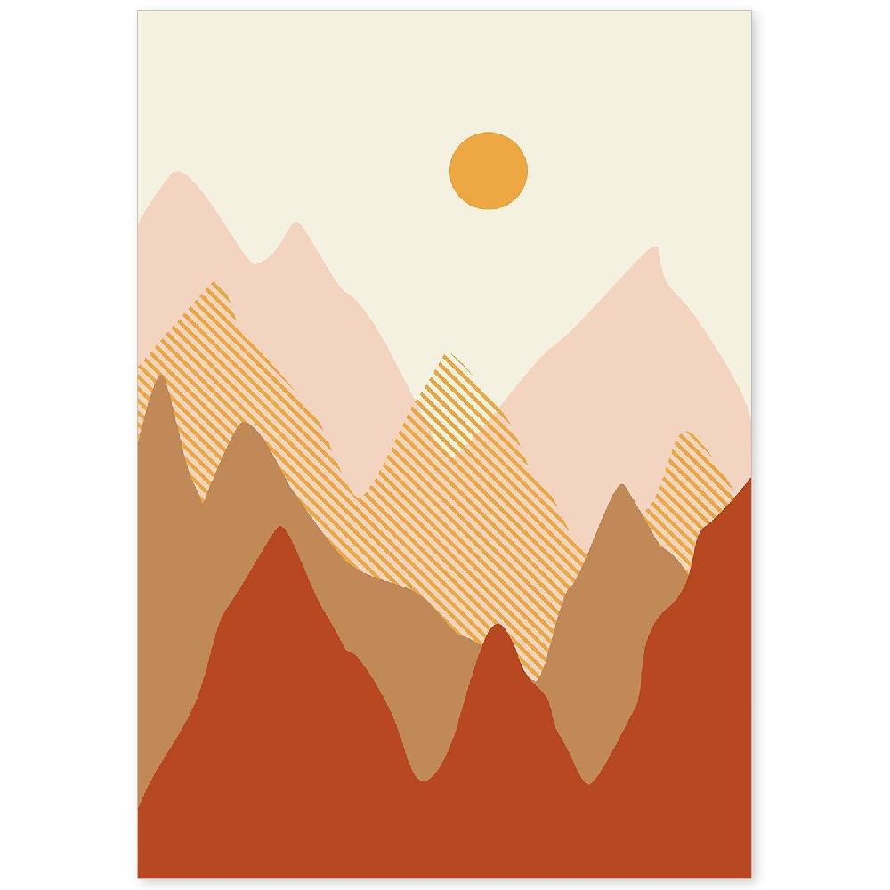 nacnic Lámina de Paisaje Abstracto Colorido 6