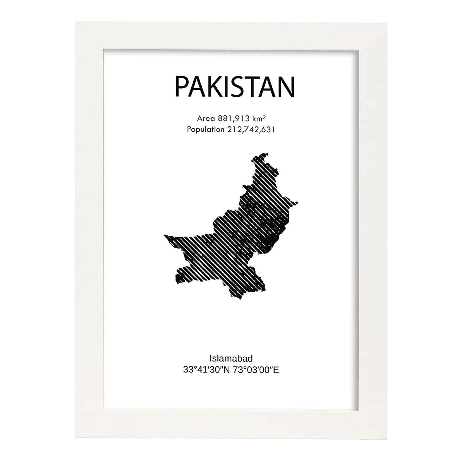 Nacnic Lámina De Pakistan Mundo