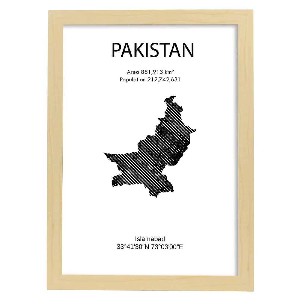 Nacnic Lámina De Pakistan Mundo