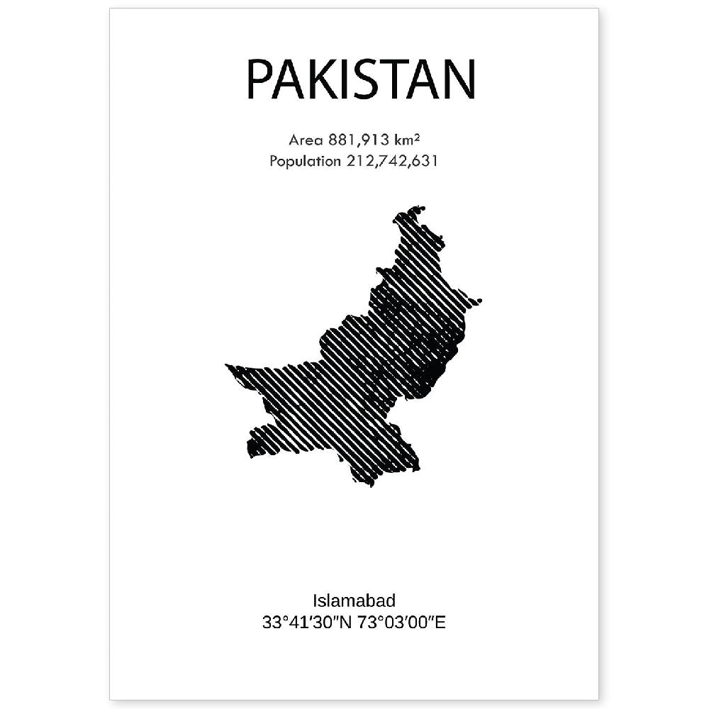 nacnic Lámina de Pakistan Mundo