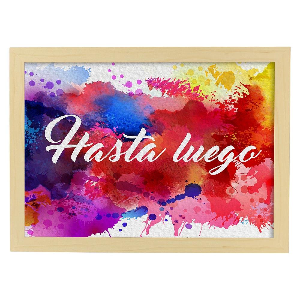 Nacnic Lámina De Palabra Hasta Luego Colorida