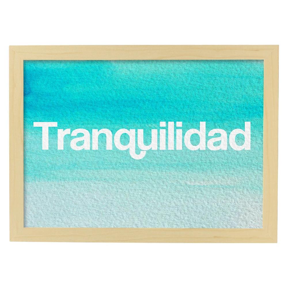 Nacnic Lámina De Palabra Tranquilidad Colorida