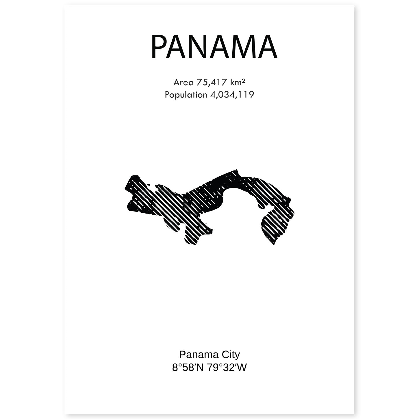 nacnic Lámina de Panama del Mundo