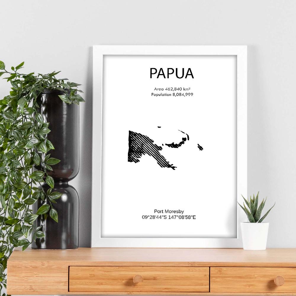 Nacnic Lámina De Papua Mundo