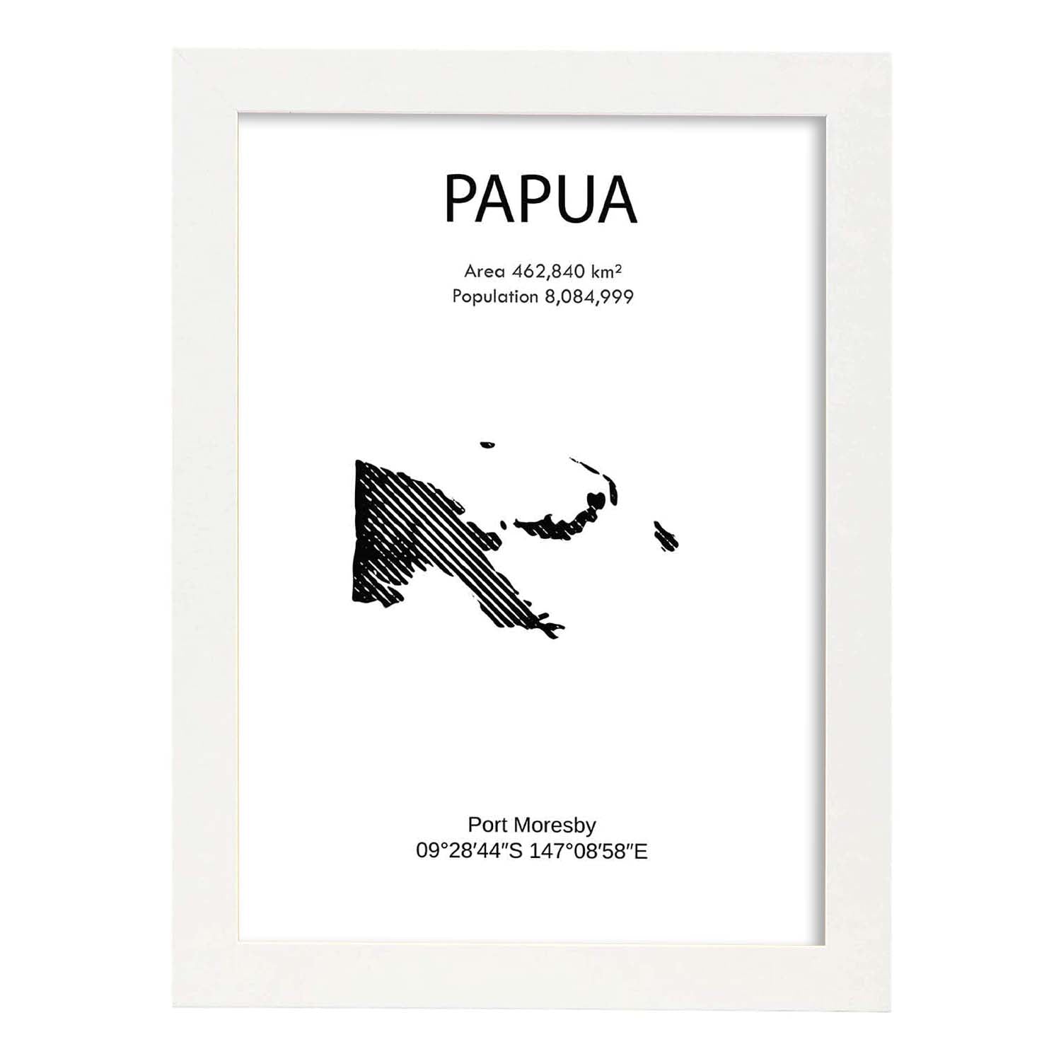 Nacnic Lámina De Papua Mundo