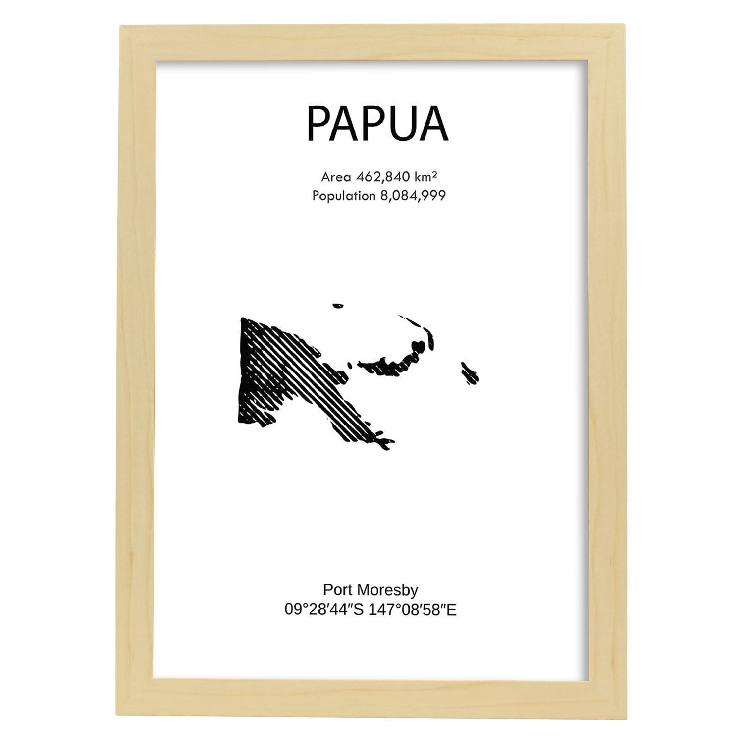 Nacnic Lámina De Papua Mundo