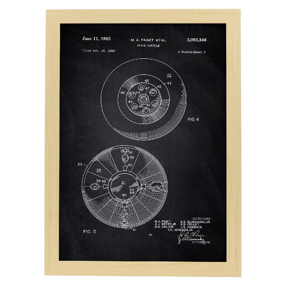 Nacnic Lámina De Patente De Capsula Espacial 2