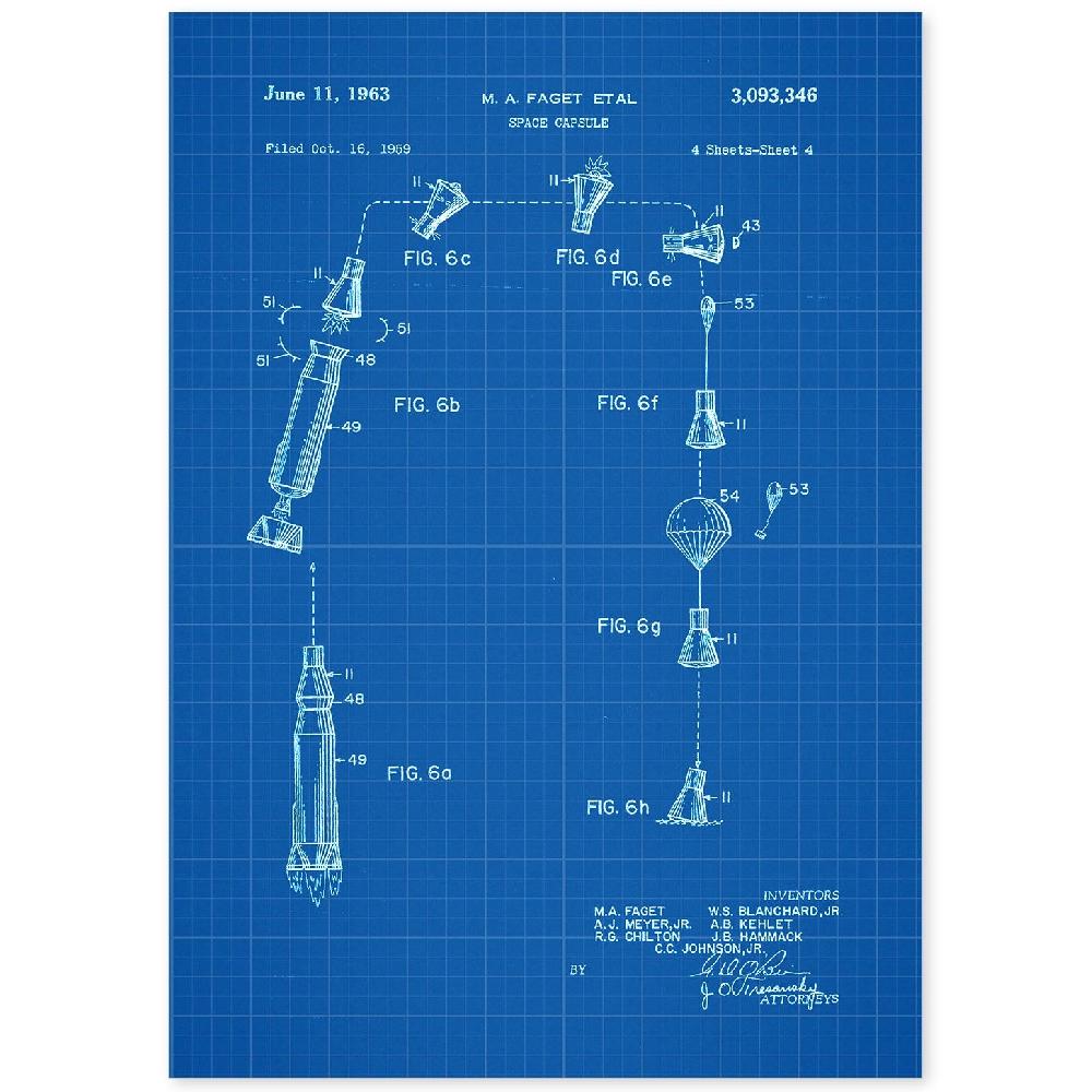 nacnic Lámina de Patente de Cápsula Espacial 3