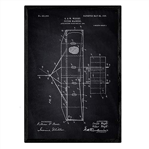 Nacnic Lámina De Patente De Maquina Voladora 2