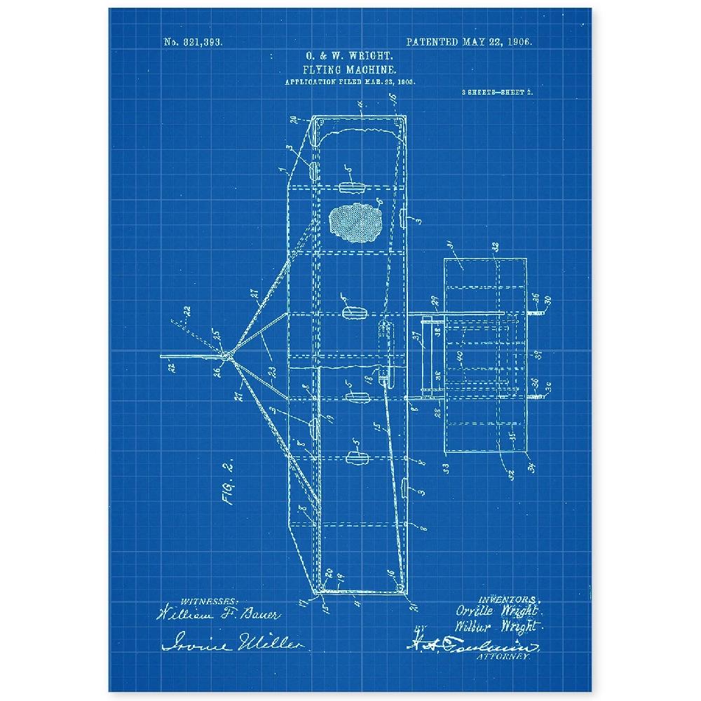 nacnic Lámina de Patente de Maquina Voladora 2