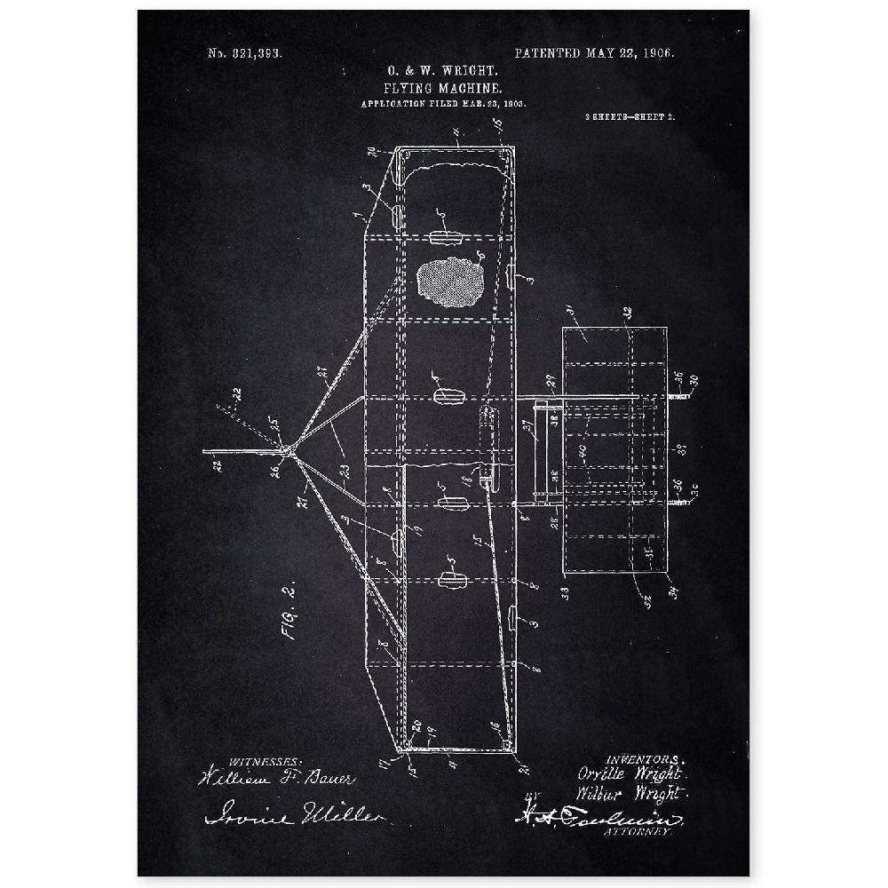 nacnic Lámina de Patente de Maquina Voladora 2