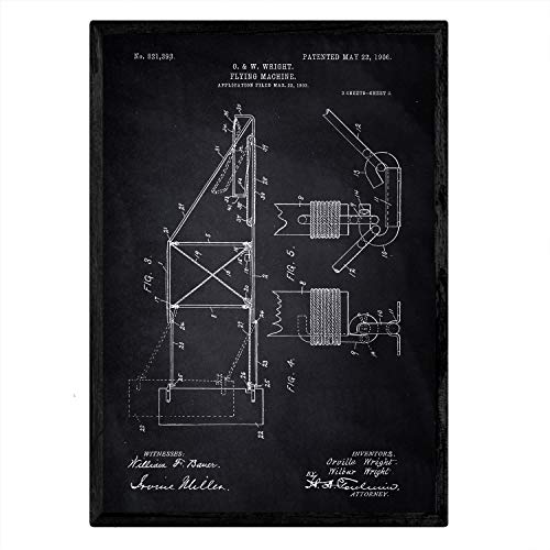 Nacnic Lámina De Patente De Maquina Voladora 3