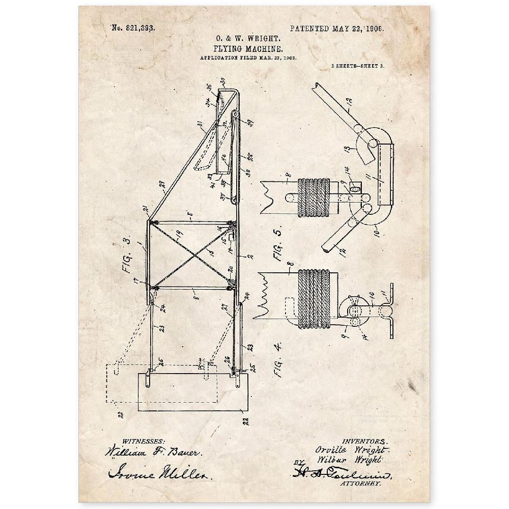 nacnic Lámina de Patente de Maquina Voladora 3